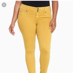 Torrid Mustard jeggings